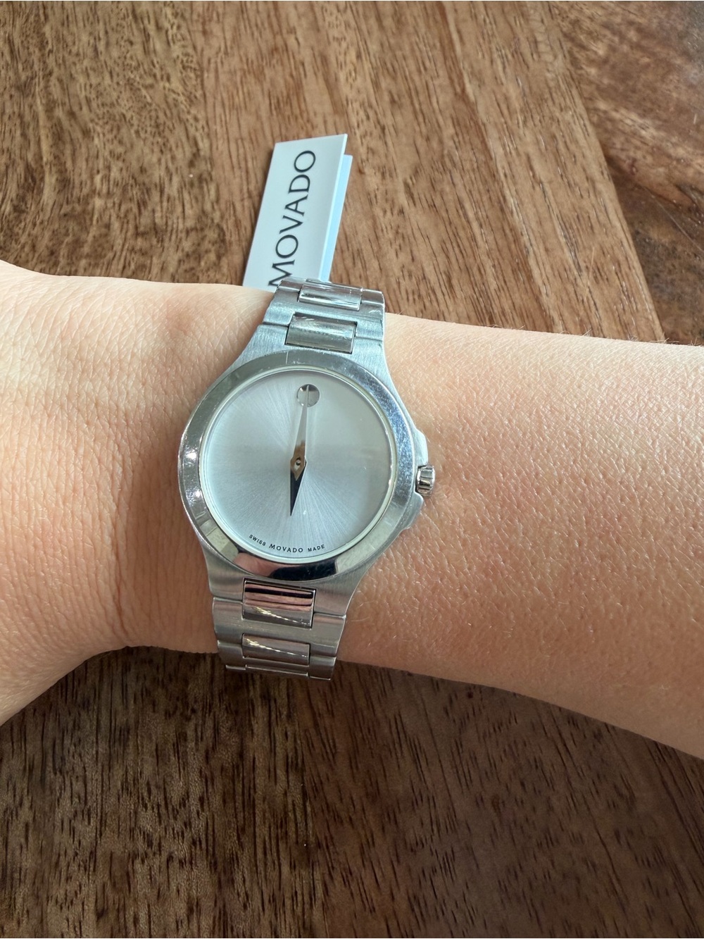 Movado Silver-Tone Minimalist Museum Bracelet Watch